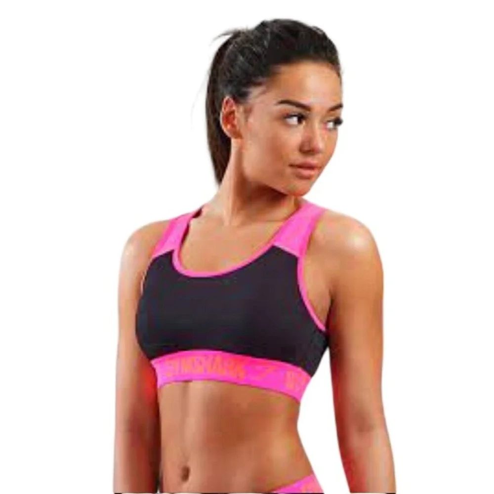 Gymshark Size‎ S Black Pink Sports Bra - Picture 2 of 7